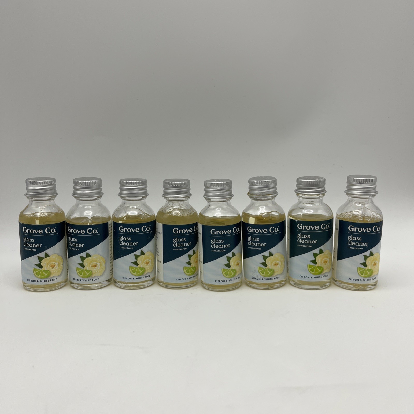 8 Pack - Grove Co. Glass Cleaner Concentrate, Citron & White Rose, 1 fl oz gallery