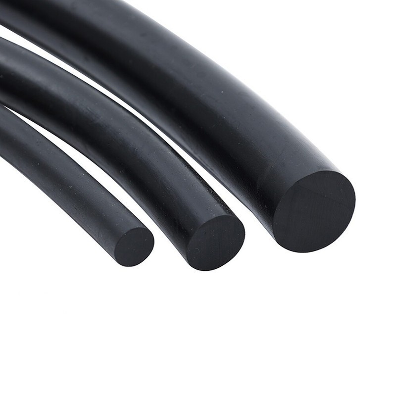 Black Solid Nitrile Rubber Strip O-Ring Cord Oil Water Seal Gasket Dia 2mm-20mm gallery