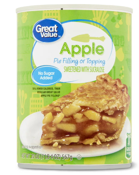 “Great Value Apple Pie Filling & Topping No Sugar Added 4 Pack 20 oz Cans”.. gallery