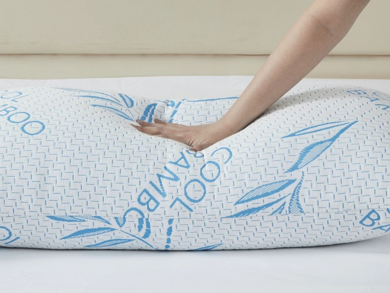 Adjustable Bamboo Bed Pillow, Cool Bamboo Sleeping Pillow, Shredded Memory Foam gallery
