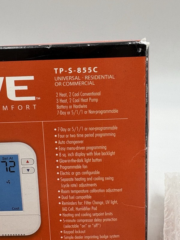 Vive Comfort TP-S-855C 7-Day Programmable Thermostat Residential Commercial gallery