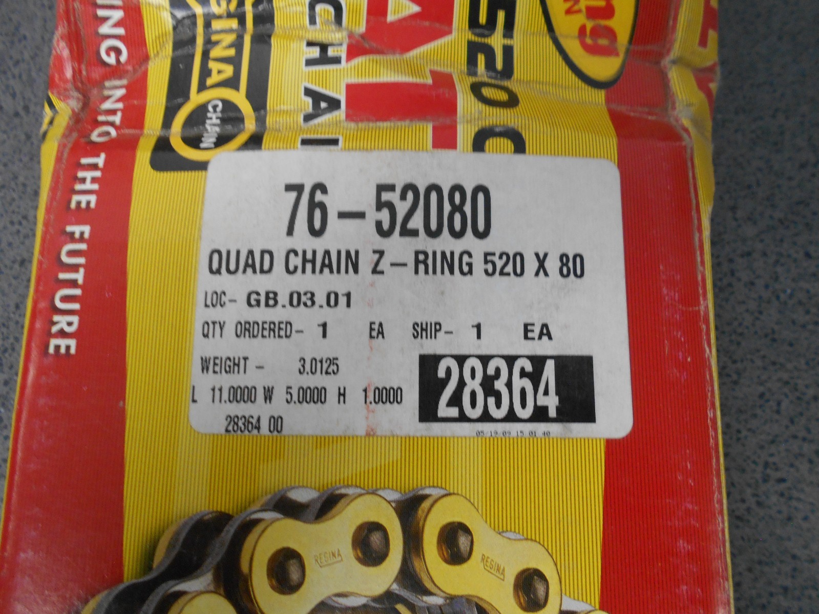 520 QUAD CHAIN Z RING FOR ATV APPLICATIONS SEE DESCRIPTION BELOW gallery