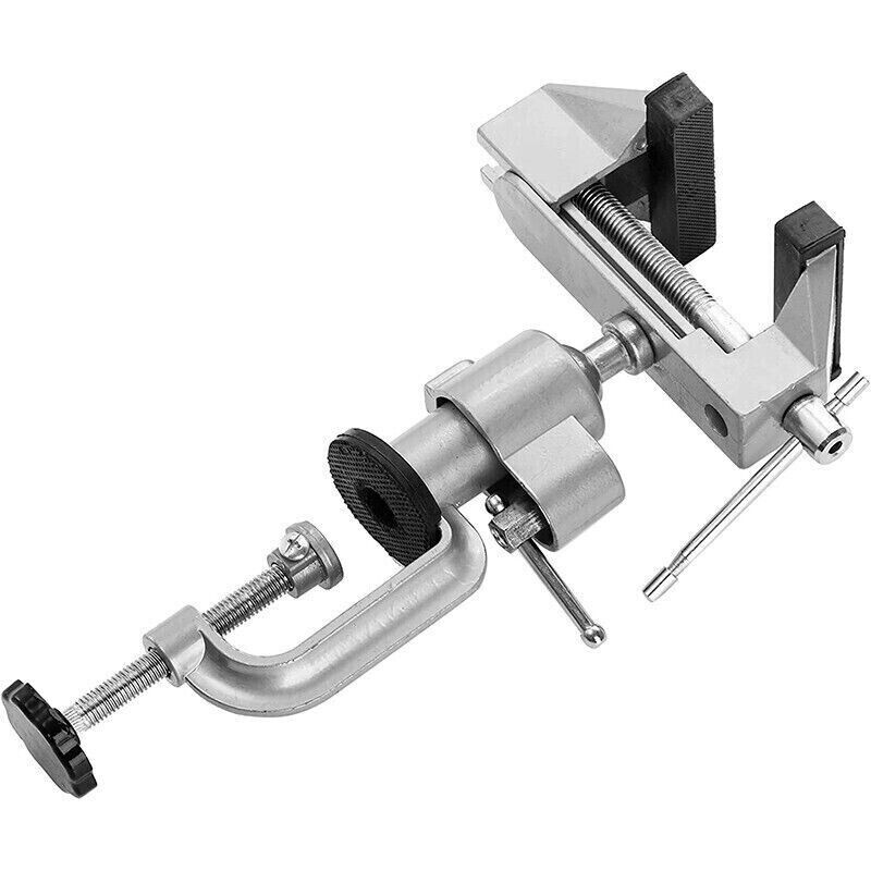 Universal Table Bench Vise 3 Inch Work Bench Clamp Swivel Rotating Hobby Crafts gallery