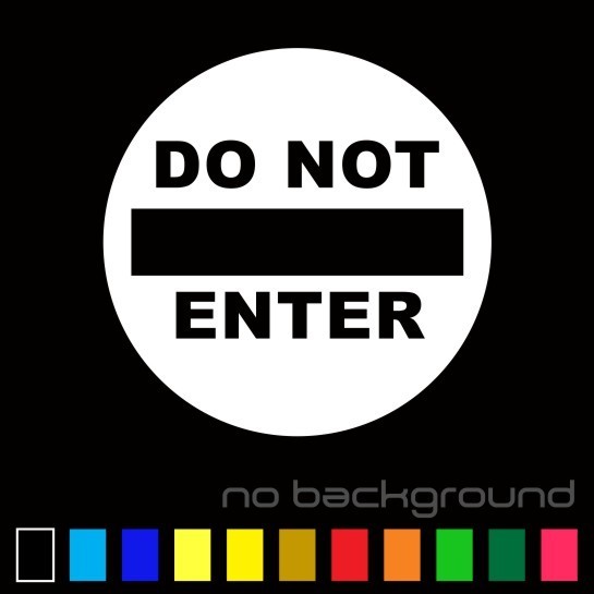 Do Not Enter Sticker Vinyl Decal Danger Door Sign Warning Personnel Only Area gallery