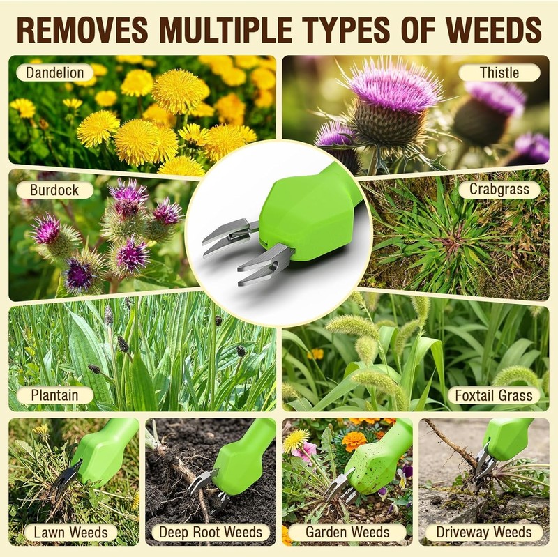 Electric Weed Puller with Long Handle - Efficient Garden Weed Removal Tool gallery