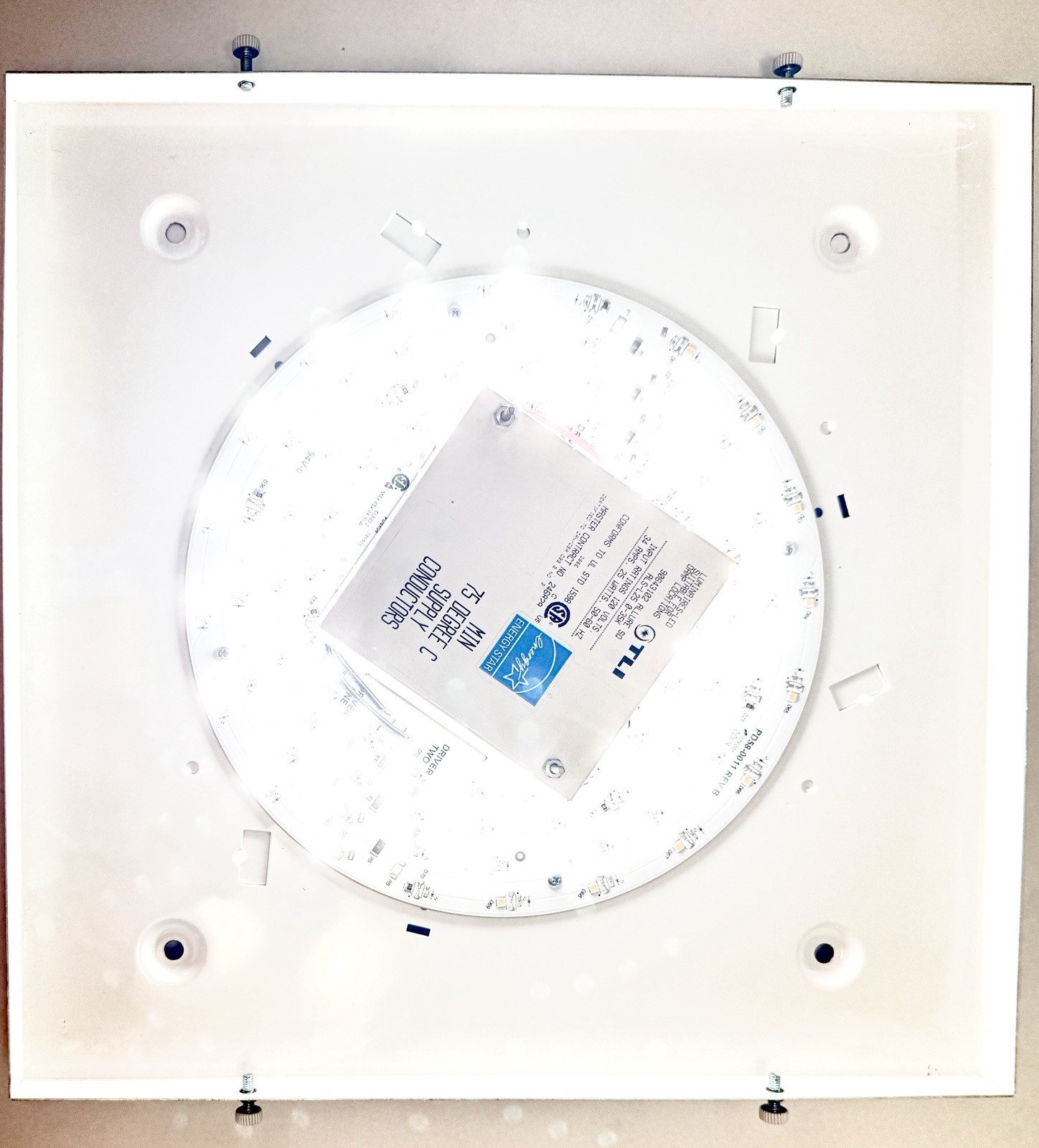 14" Square LED Ceiling or Wall Light, BRIGHT, 3500K Warm White **SHIPS FREE** gallery