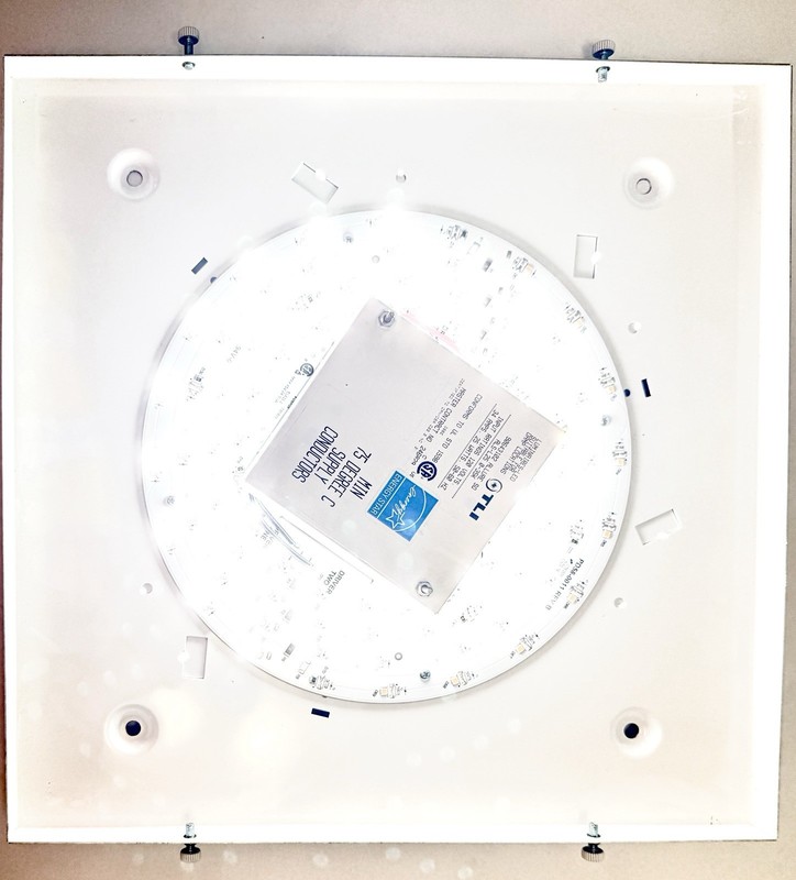 14" Square LED Ceiling or Wall Light, BRIGHT, 3500K Warm White **SHIPS FREE** gallery