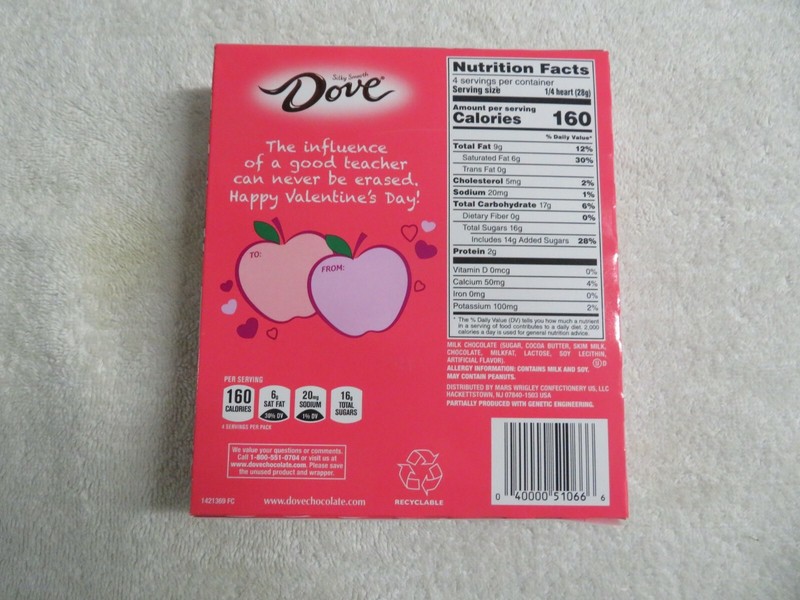 (2) Dove Silky Smooth Solid Milk Chocolate Apples #1 Teacher 4 Oz Each #O gallery