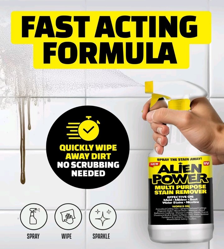 Alien Power Stain Remover Kit – Mold, Mildew & Algae Cleaner with Spray Bottle gallery