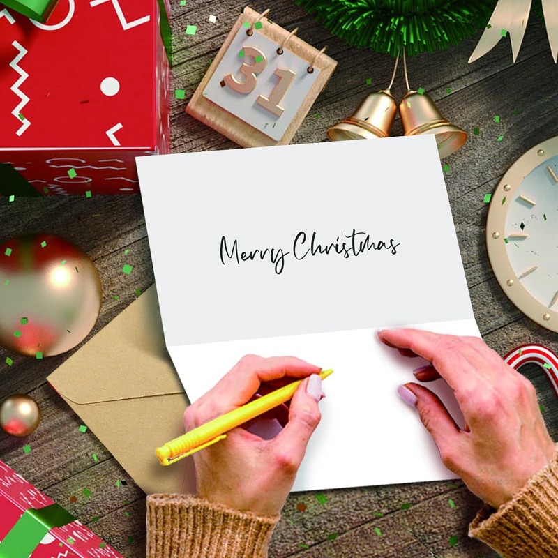 24 Pack Cat Christmas Cards with Envelopes & Stickers, 4 x 4 x 6 inches, 067 gallery