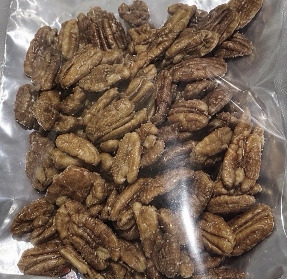 Cinnamon Sugar Candied Pecans Soft Chew Handmade Sweet Snack 8 oz or 16 oz gallery