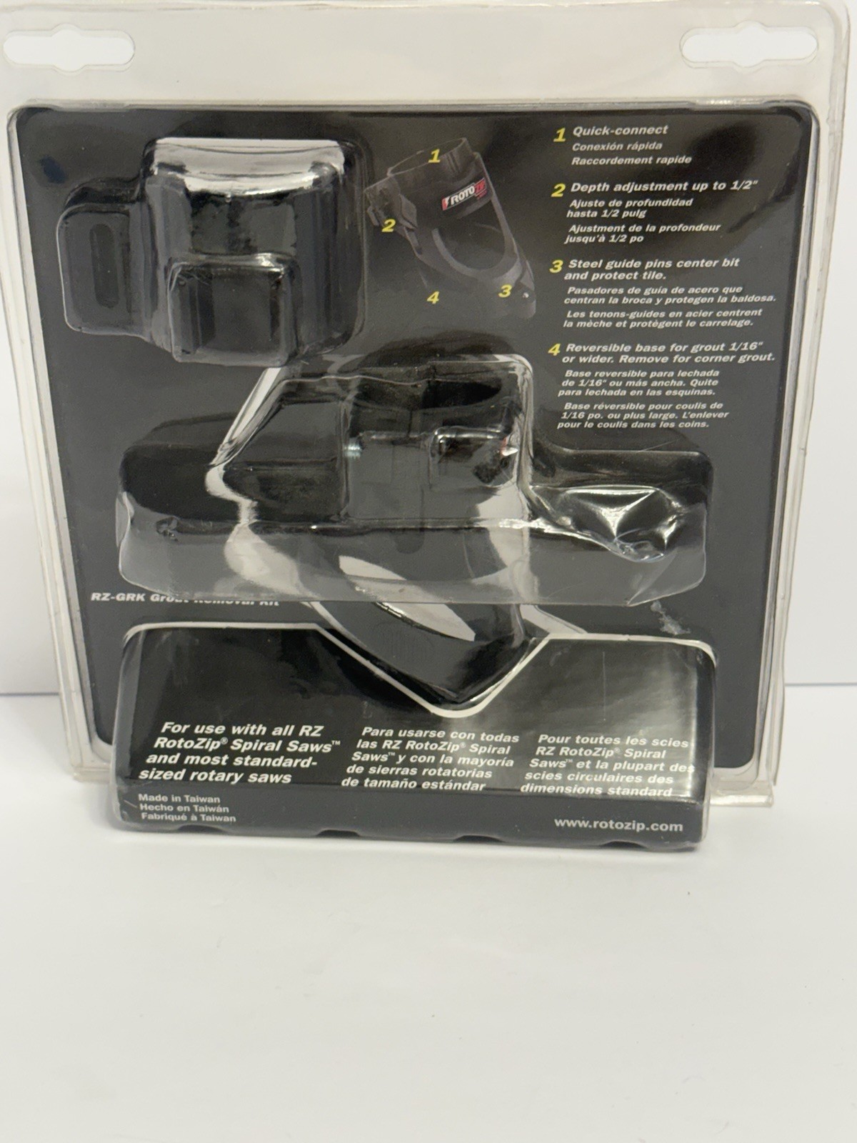 Bosch RotoZip Grout Removal Kit w/ Bonus 3/16" Diamond Bit & 1/4" Collet RZ-GRK gallery