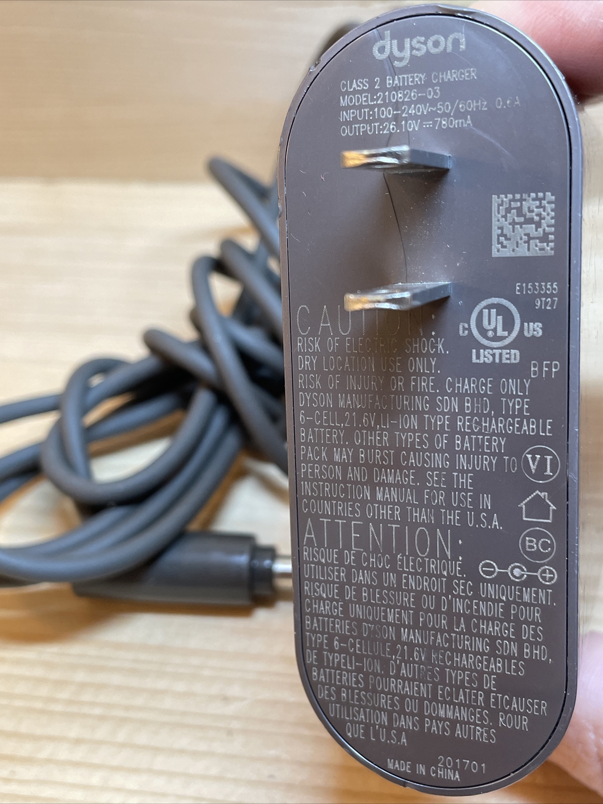 GENUINE OEM Dyson V8 V7 V6 Class 2 BATTERY CHARGER 210826-03 gallery