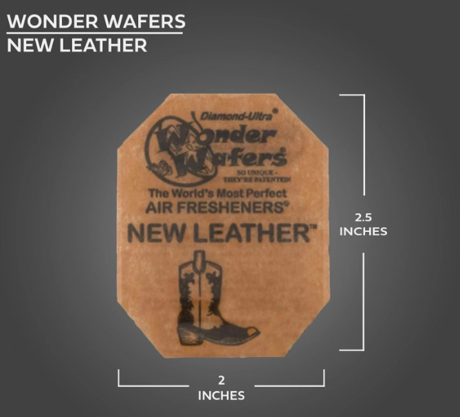 Wonder Wafers 15 CT Individually Wrapped New Leather Air Fresheners gallery