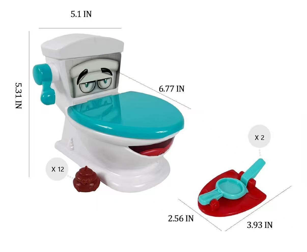 Poop Shoot Game for Family Interactive Toilet Toy for 2-6 Players Funny Gags gallery