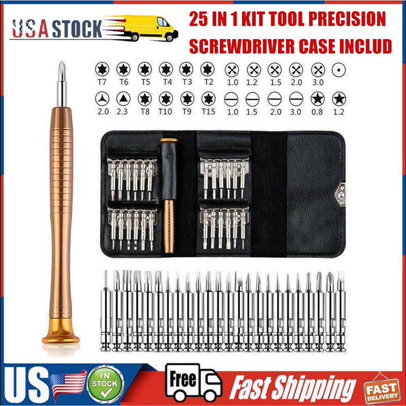 26 IN1 Small MINI REPAIR PRECISION SCREWDRIVER TORX TOOL KIT SET PHONES FIX US gallery