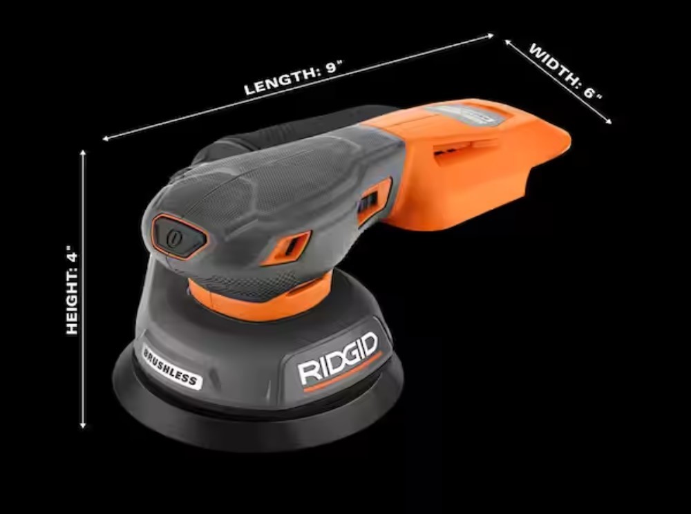 New RIDGID R870651B 18V Sub-Compact Brushless Random Orbit Sander (Tool Only) gallery