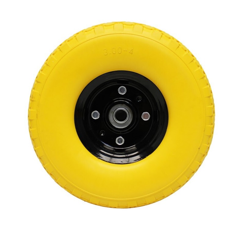 10" Inch Solid Rubber Flat Free Tire Wheelbarrow Trolley Dolly Hand Truck 2 pcs gallery
