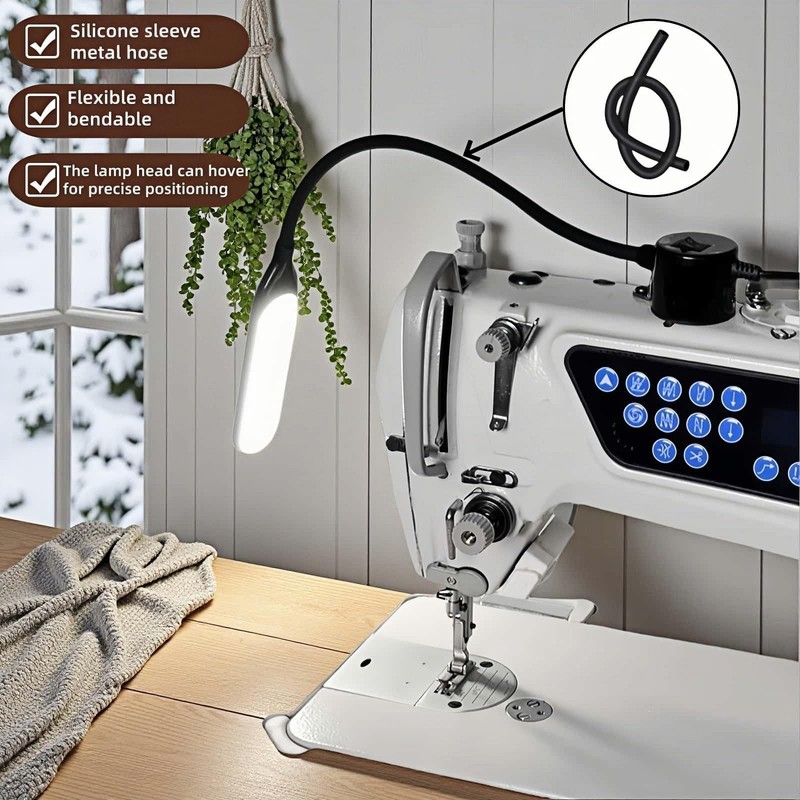 30 LED Sewing Machine Light with Super Strong Magnetic 55.12 Inches, Black gallery