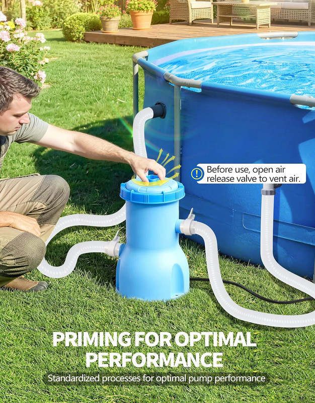Standard Series above Ground Pool Filter Pump - 800 GPH Flow Rate | Rapid Circul gallery