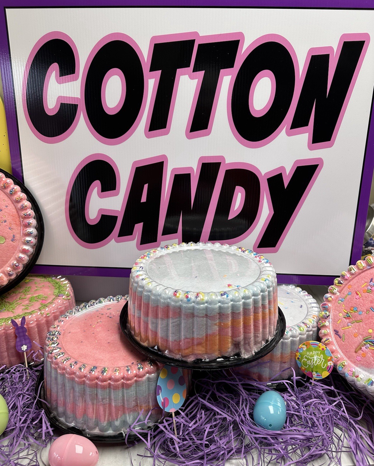 Fresh Cotton Candy Cake For Special Occasions, Holidays And Birthdays!! 8-Inch gallery