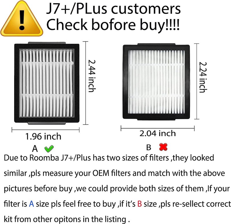 9 x Replacement Filter for iRobot E5 E6 E7 i1 i2 i3 i4 i5 i6 i7 Roomba i/E gallery