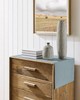 Linen Textured Border Table Runner, 14 x 48 Inch Farmhouse 14x48 Inch Blue gallery