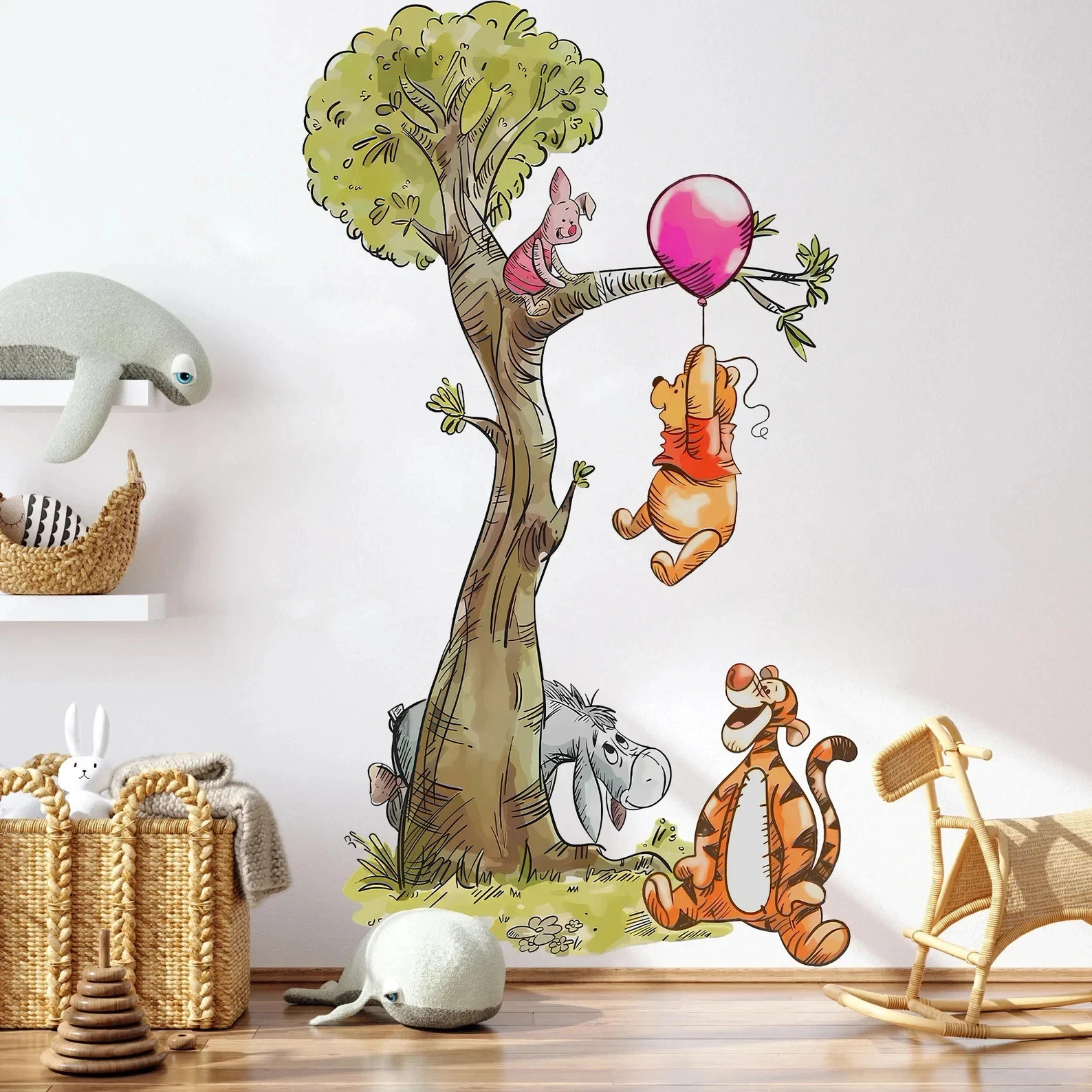 Winnie the Pooh Wall Decal Wall Sticker Kids Room Nursery Piglet Tigger Eeyore gallery