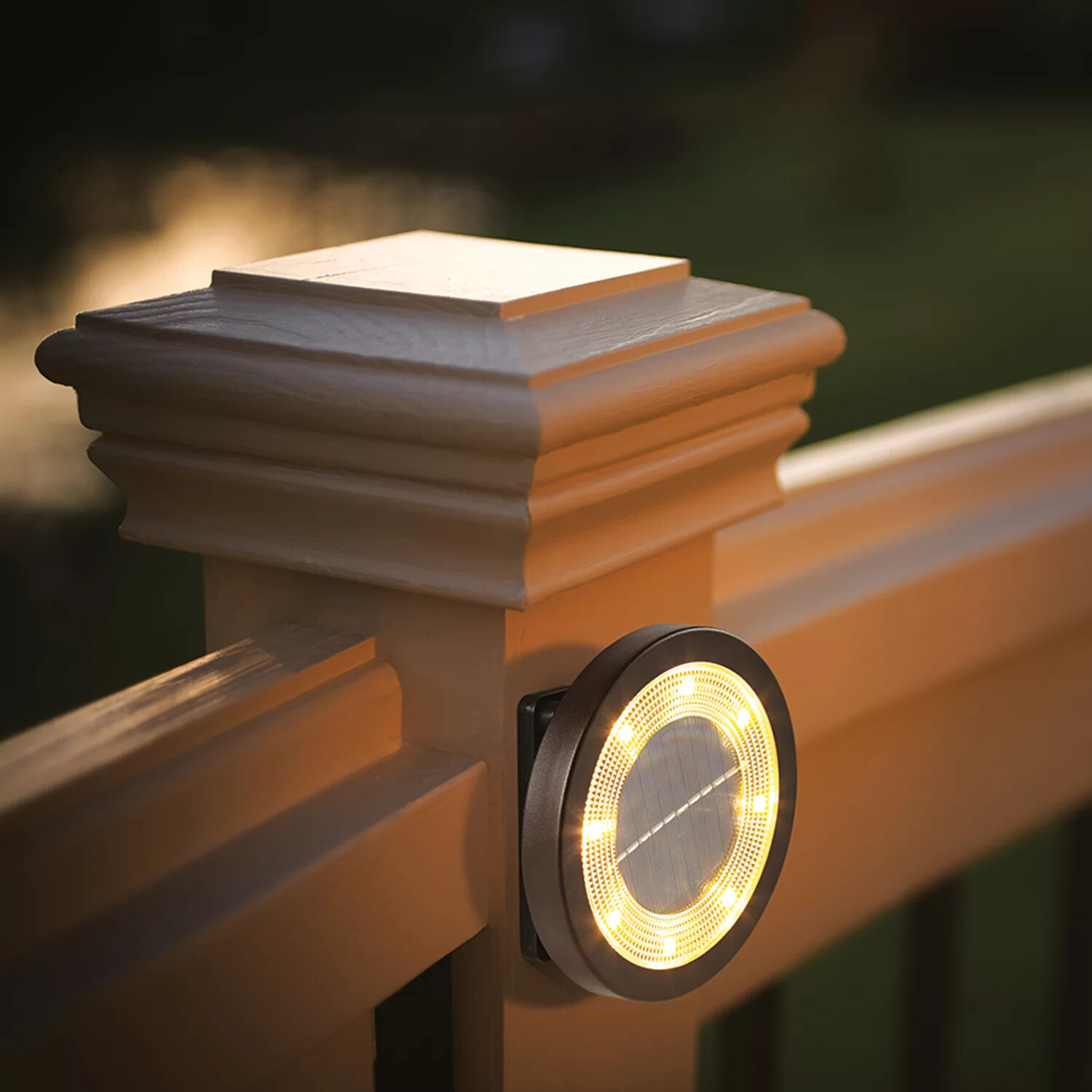 6-Piece Oil-Rubbed Bronze LED Solar Garden/Pathway Disc Lights NEW gallery