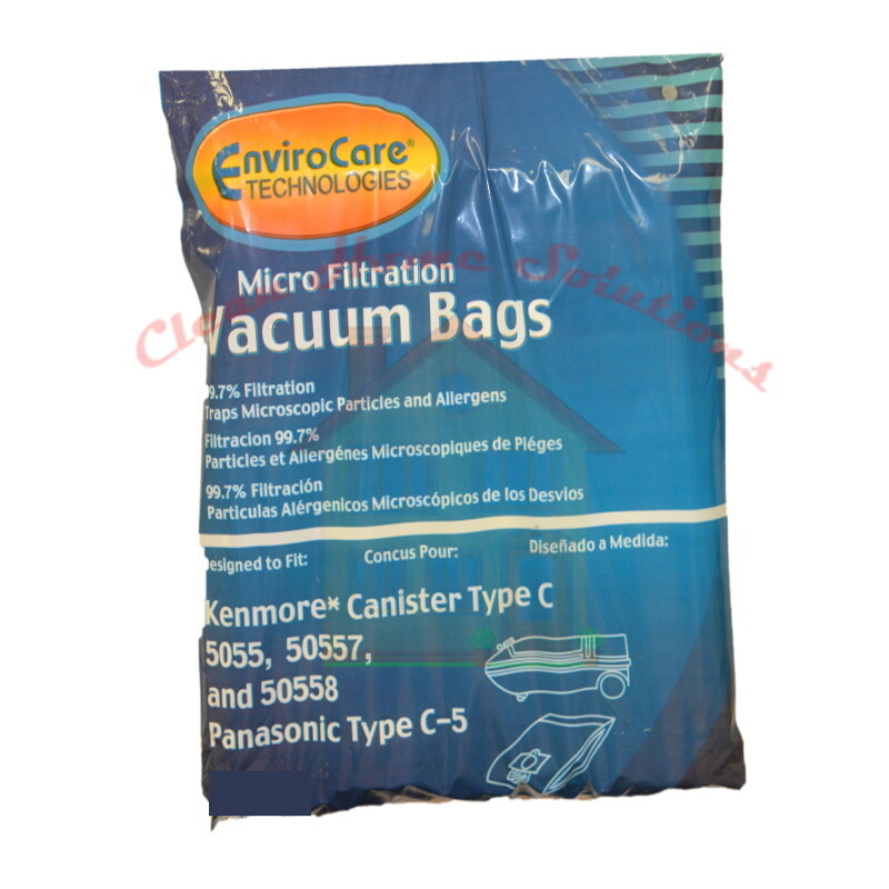 EnviroCare Replacement MicroFiltration Bags for Kenmore Canister Type C, 5055 gallery