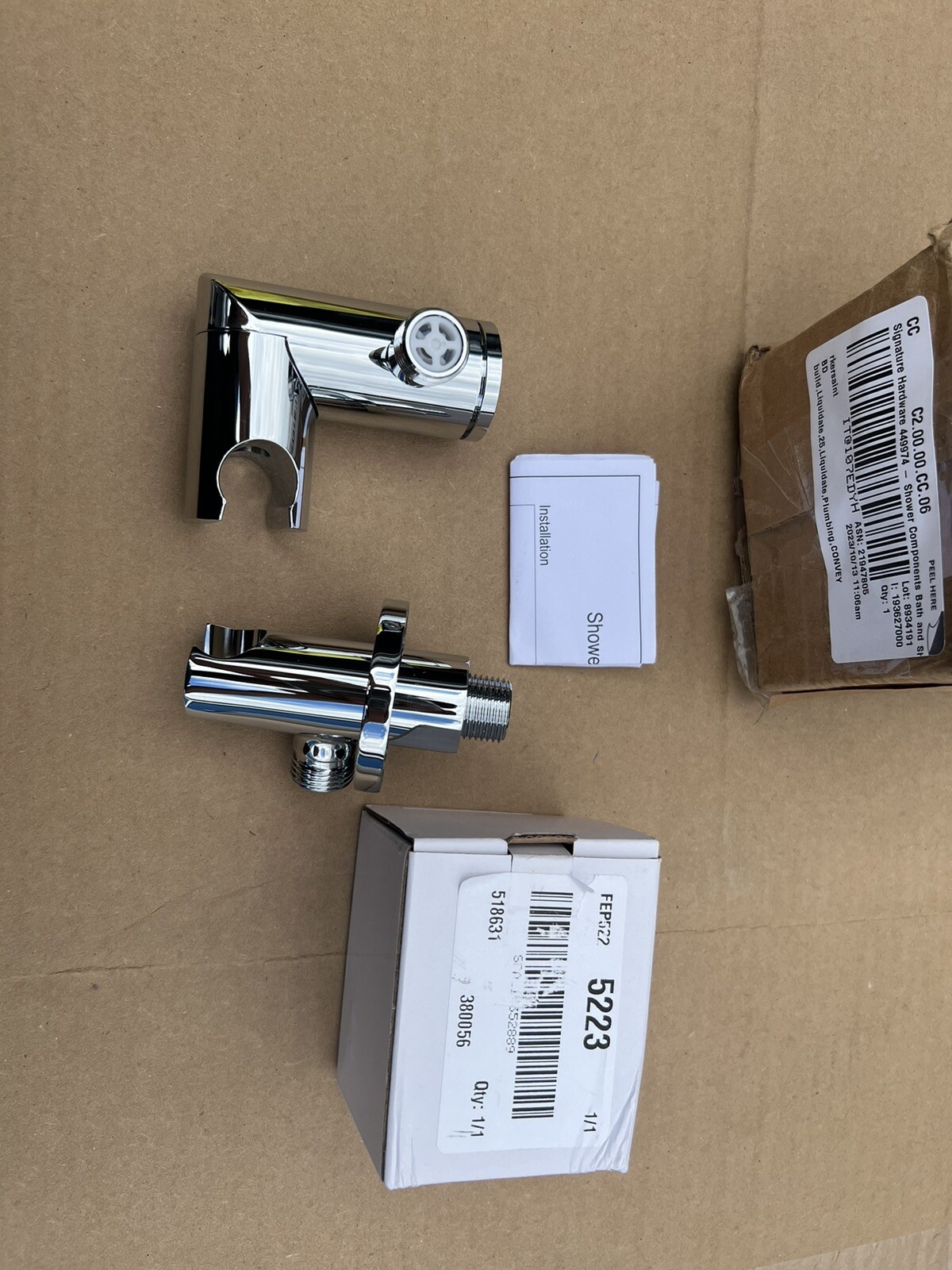 Signature Hardware SHWES2050CP Wall Mount Supply Elbow 449974 chrome gallery