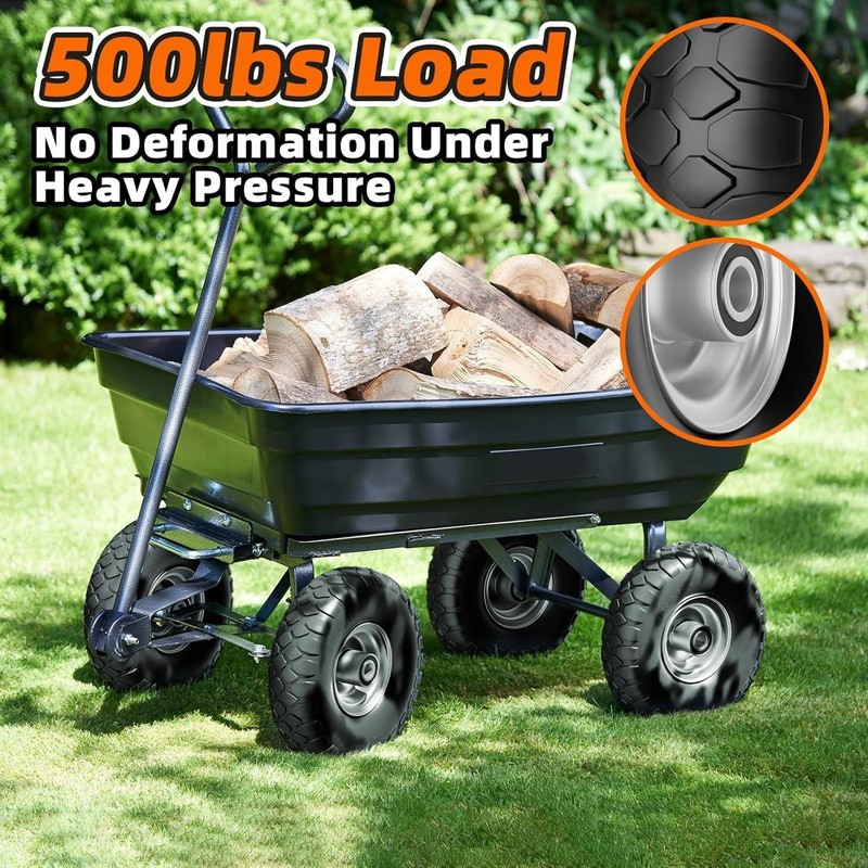Heavy Duty 10" Solid Wheel 500Lb Load 2Pk gallery