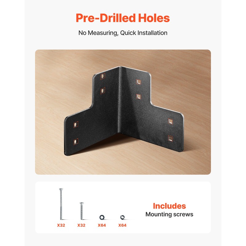 8pcs Workbench Corner Brackets Kit 6.5x6.5x6.5 in/165x165x165 mm Angle Brackets gallery
