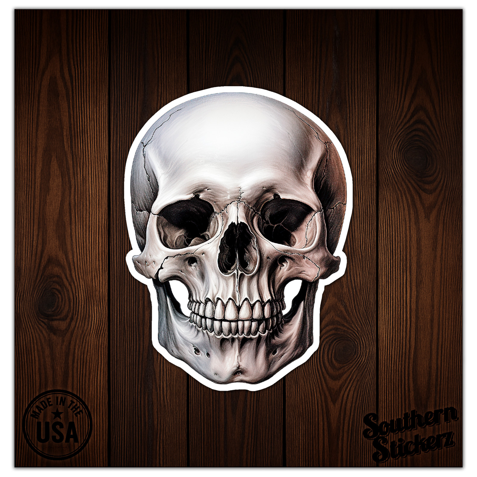Human Skull - Vinyl Decal Sticker - Car Window Laptop - ebn9717 gallery