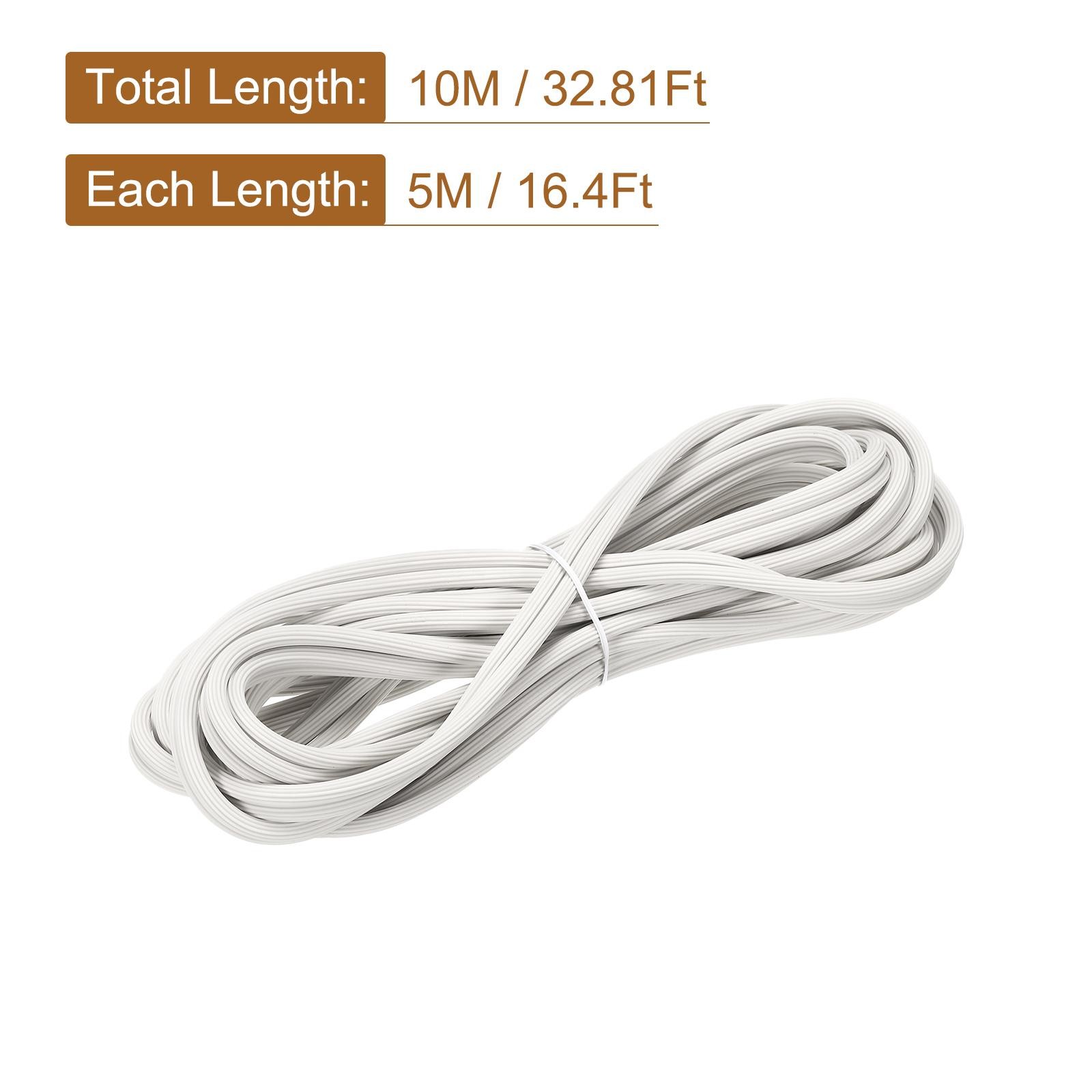 Screen Spline, 10M/32.81Ft Silicone Window Sealing Strip, 6mm OD White gallery