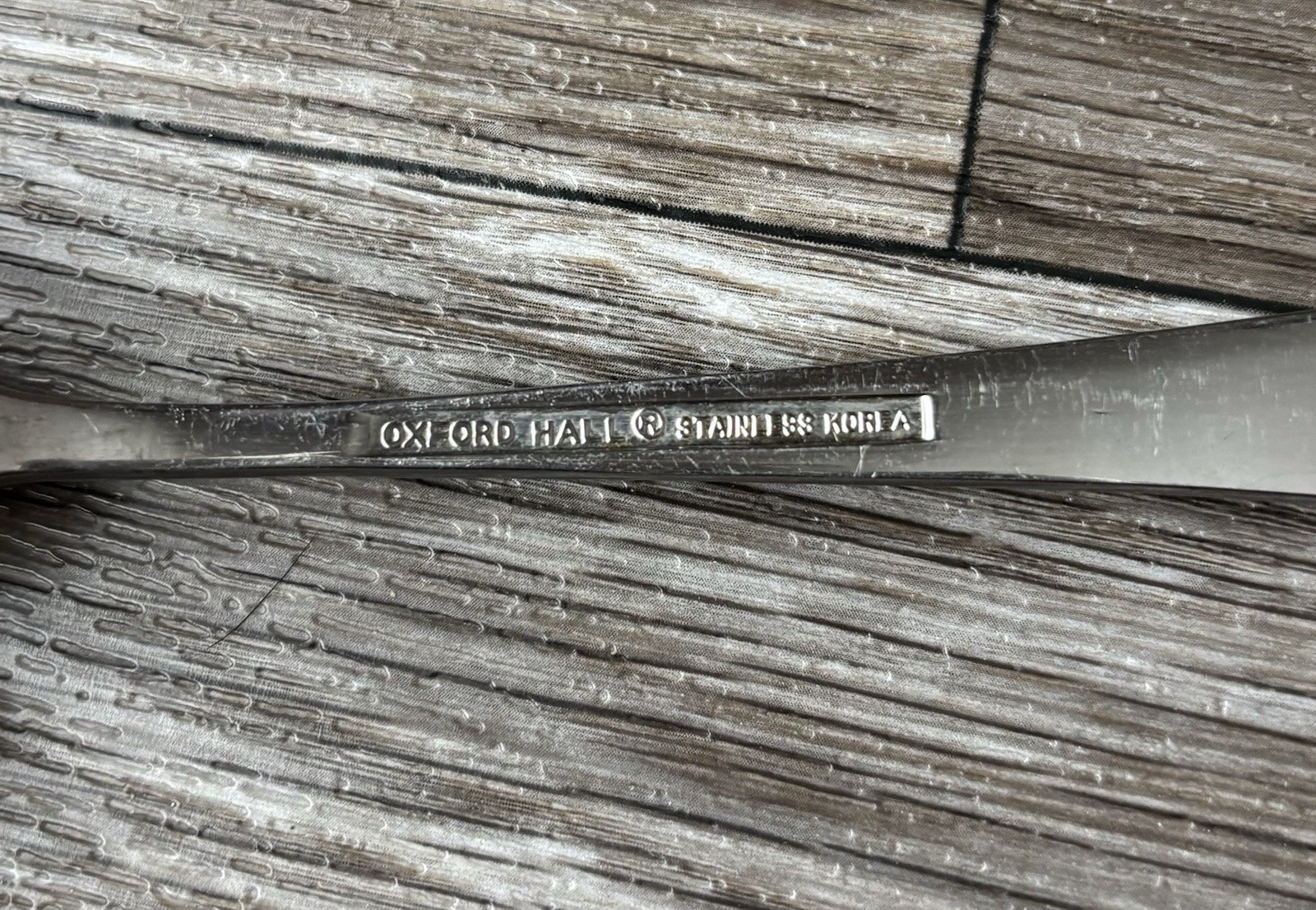 Oxford Hall RADIANT Pattern Stainless Salad Fork Korea 6.5” gallery