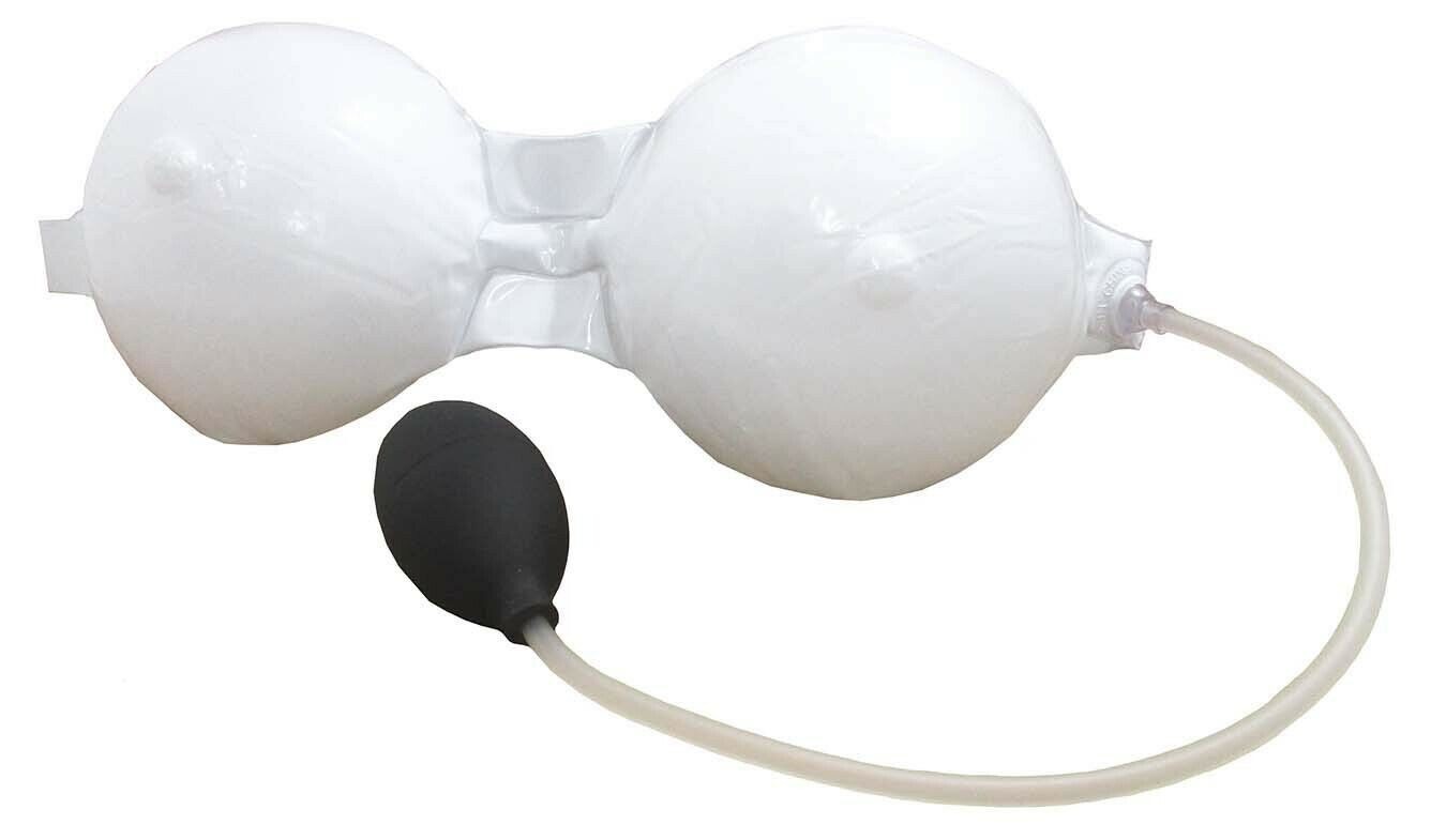INFLATABLE BOOBS w/ pump! Instant Boobie Bra - Funny Adult Boobie GaG Joke Gift gallery