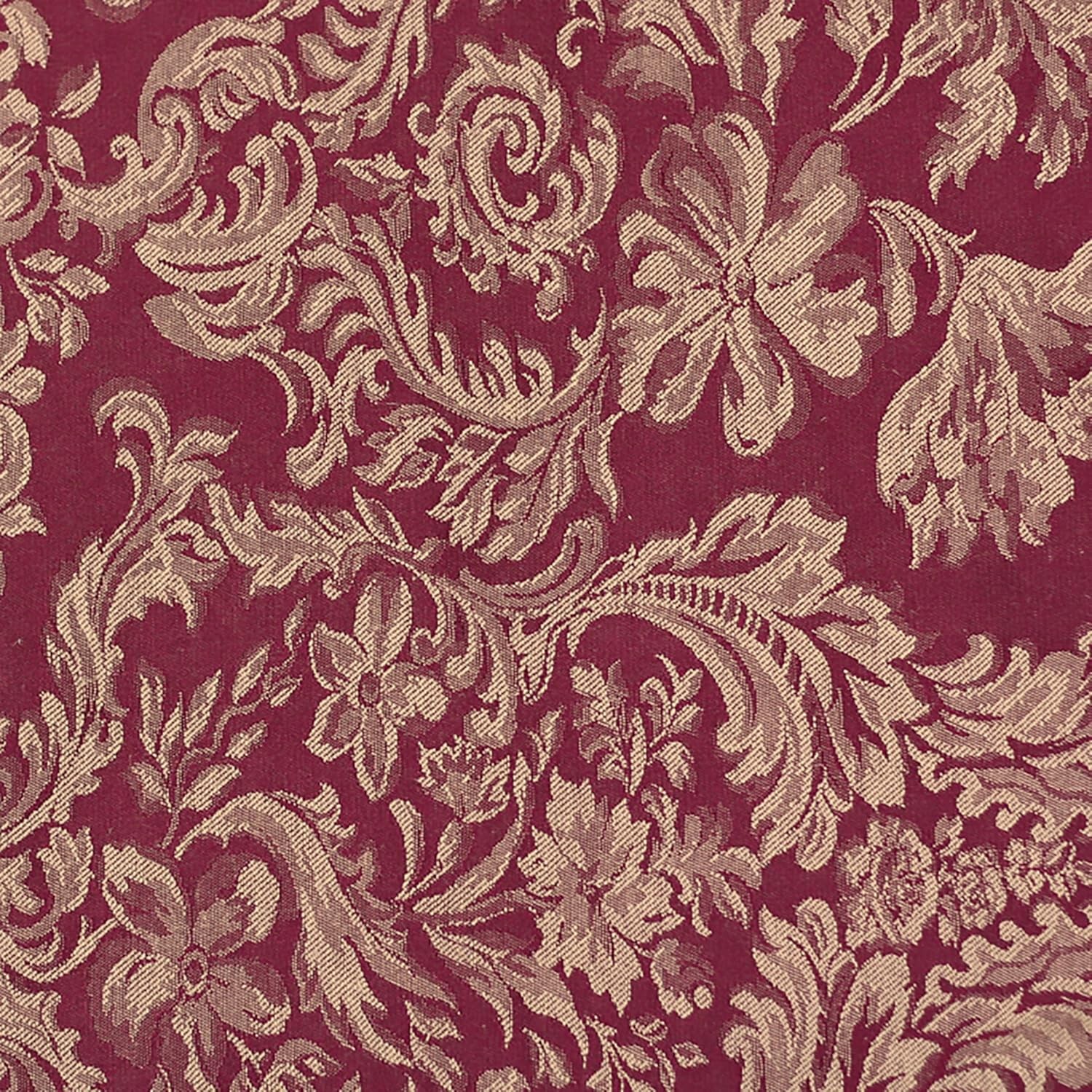 5 Pack- Damask Miranda 72 x 120-Inch Oval Tablecloth - Floral Leaf Two-Tone gallery