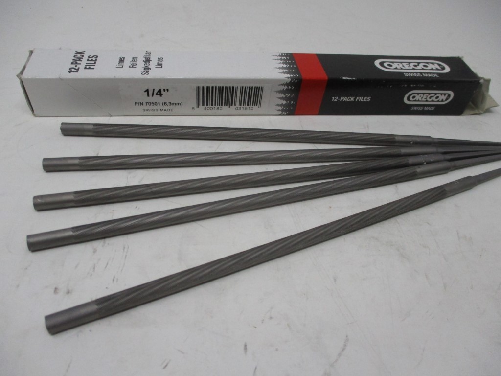 5 Oregon 70501 Chainsaw File 1/4" 6.4mm Chain Saw Sharpen Files 1/4 gallery