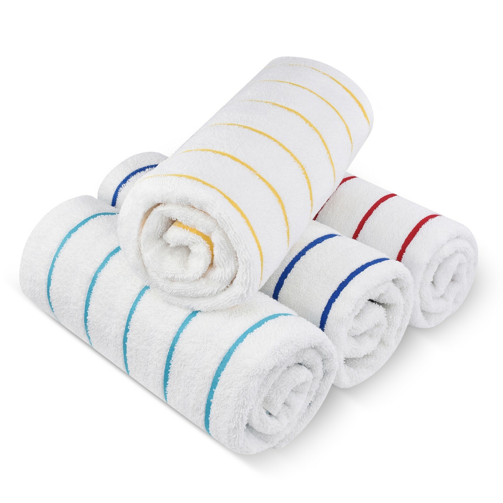 4 pieces Pack- 30x60 inches-XLarge Pool/Beach Striped Towels by MIMAATEX gallery