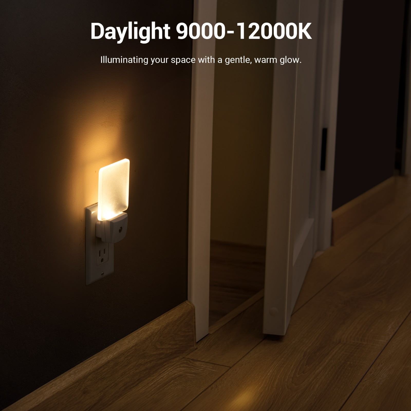 DEWENWILS 2 Pack LED Night Light - Auto On/Off Sensor, 30,000 Hours, Daylight gallery