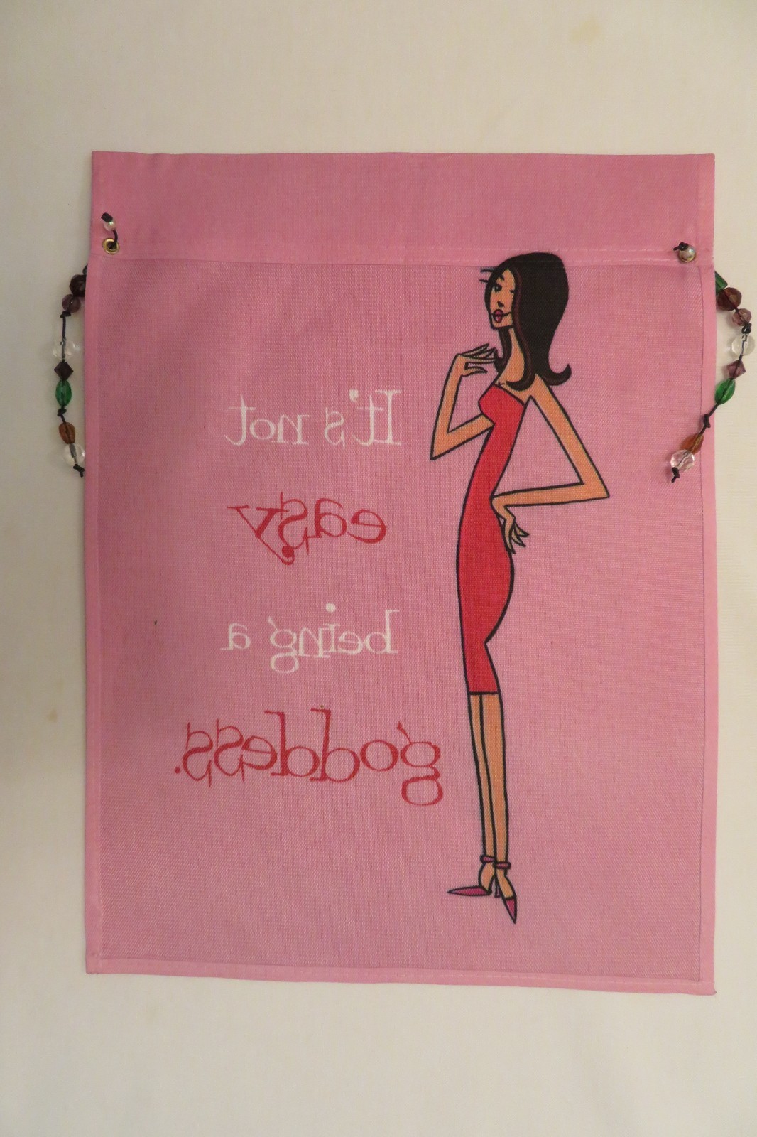 "It's not easy being a goddess." Funny Diva Lady Garden Flag 11" x 15" gallery