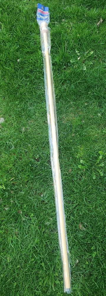 Valley Forge Flag 60705 5' Wood Flag Pole With Anti - Wrap Ring ~New