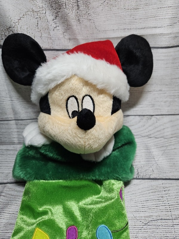 Mickey Mouse 3D Plush Christmas Stocking 2009 Disney - 21" - Mickey Wearing Hat gallery