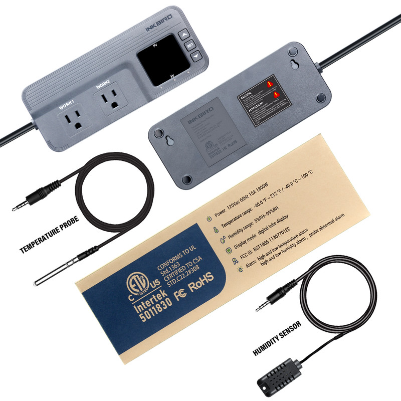 1800W Temperature Controller Humidity Control ITC-608T Seed Germination Brewing gallery