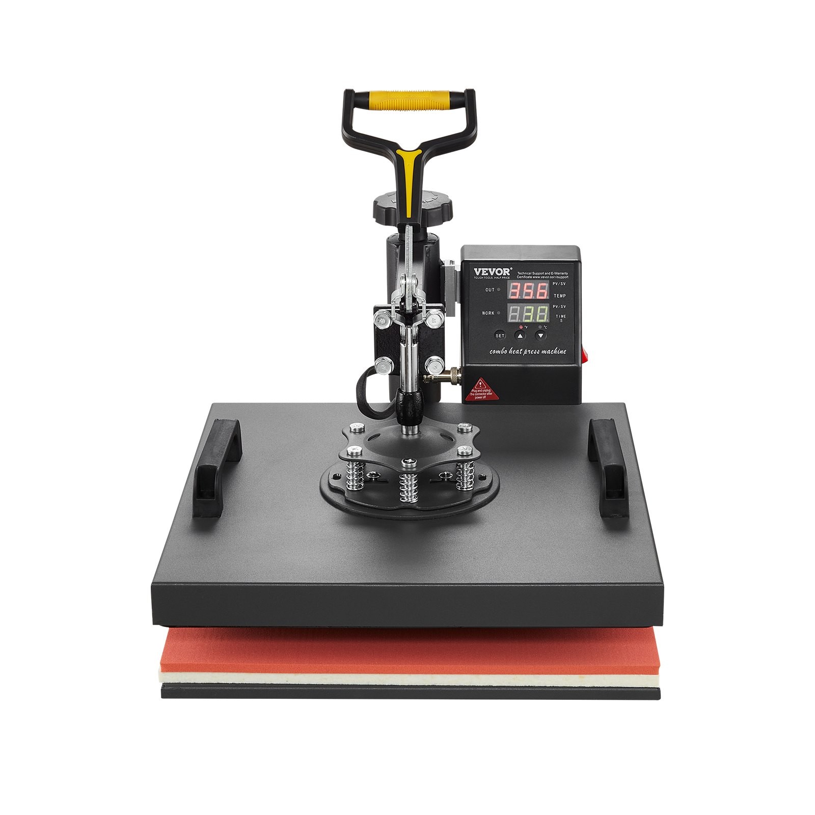 Heat Press Machine 2-In-1 15x15in Sublimation Print Transfer DIY T-shirt Cap gallery