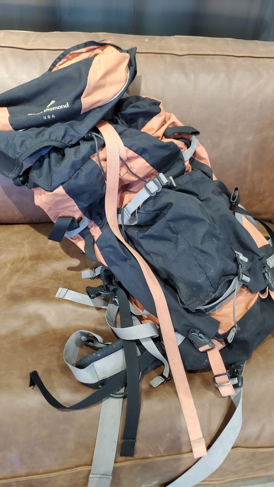 Black Diamond  44L Alpine Climbing Backpack, Rare (Prototype), w/ crampon pouch 4