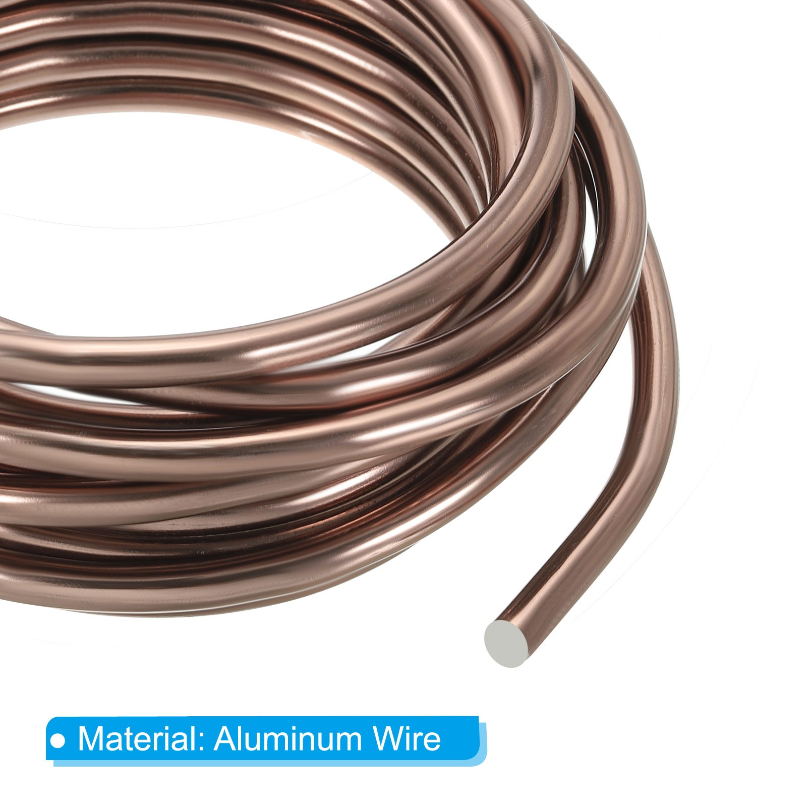 6mm x 10.5ft Bonsai Training Wire Floral Wire Stems Aluminum Tree Wire Brown gallery