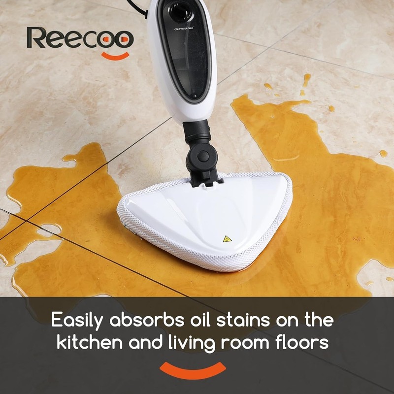 Steam Mop Floor Cleaner with Attachments Lightweight Fast Heating for Kitchen... gallery