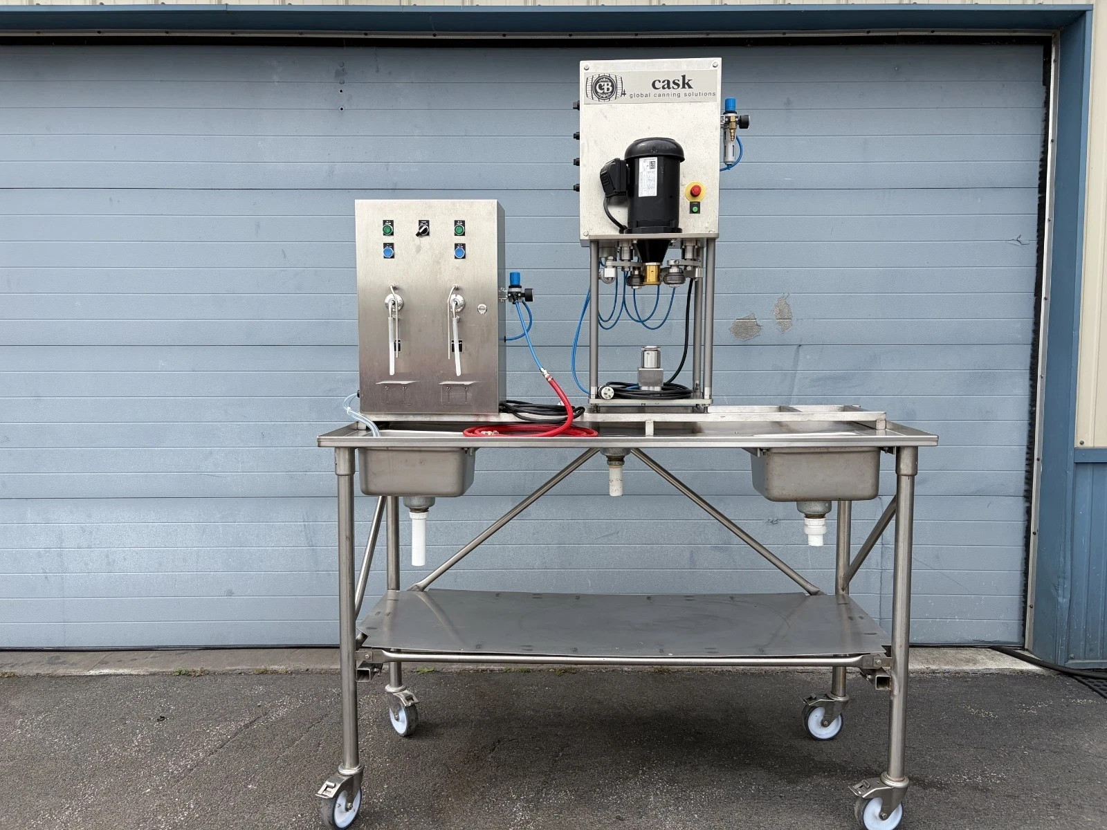 Cask MCF-100 Manual Canning System Beer Canning Line W/ Table gallery